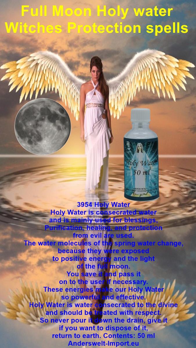 Full Moon Holy water Witches Protection spells