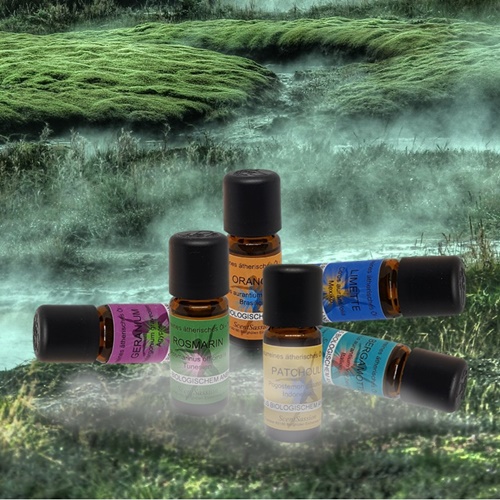 Essential oils from organic farming