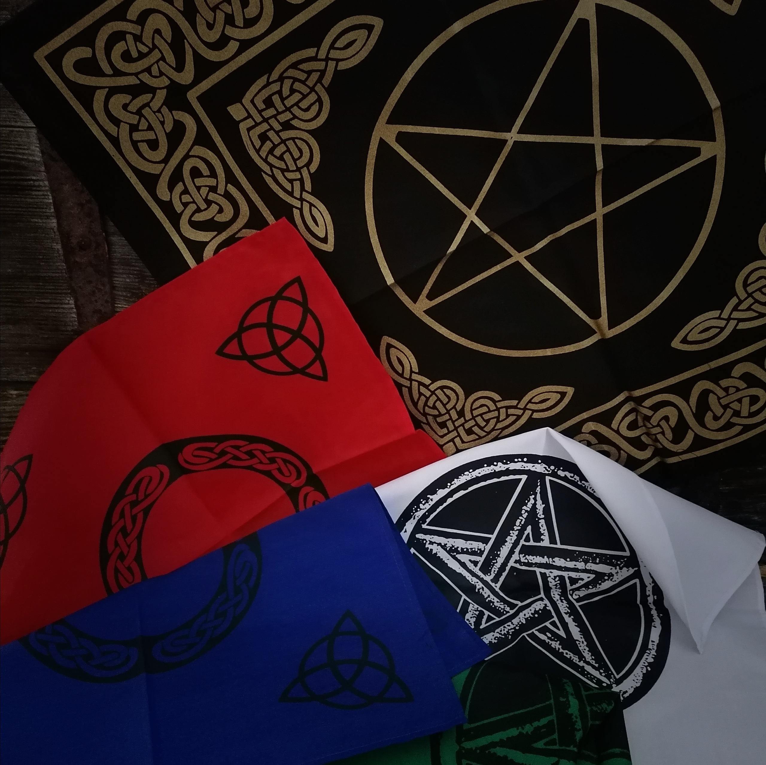 Altar pentacles and cloths