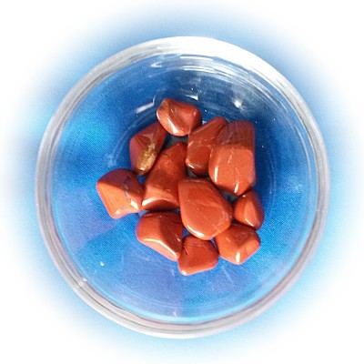 Diaspro rosso pietre burattate assortite 100 g