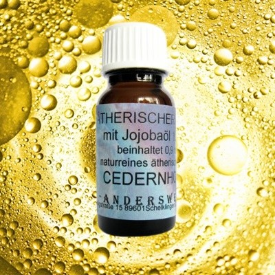 Ethereal fragrance cedarwood with jojoba oil