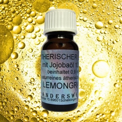 Ethereal fragrance (Ätherischer Duft) jojoba oil with lemongrass
