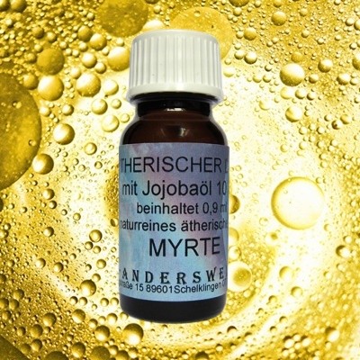 Parfum éthéré de myrte avec huile de jojoba