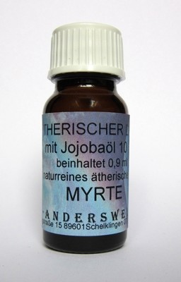 Parfum éthéré (Ätherischer Duft) huile de jojoba avec myrte