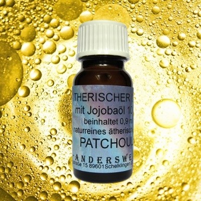 Ethereal fragrance (Ätherischer Duft) jojoba oil with patchouli