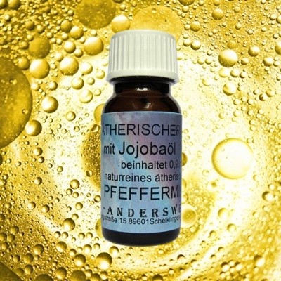 Ethereal fragrance (Ätherischer Duft) jojoba oil with peppermint