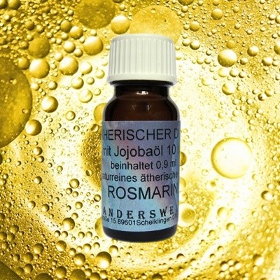 Fragranza etereo di rosmarino con olio di jojoba