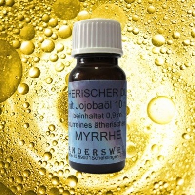 Fragancia esencial de mirra con aceite de jojoba