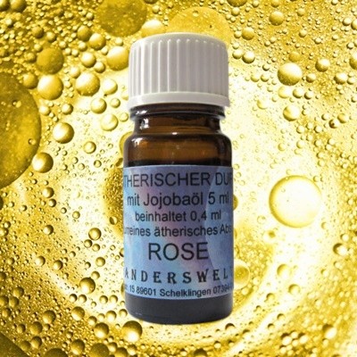 Fragranza etereo (Ätherischer Duft) olio di jojoba con rose assoluto