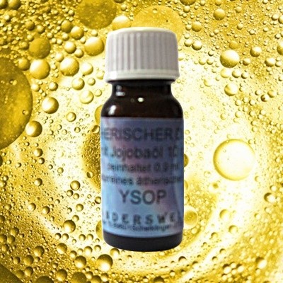 Fragranza etereo di issopo con olio di jojoba