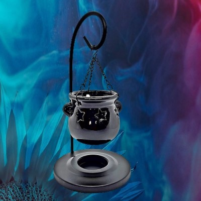 Aroma lamp, oil burner witch cauldron