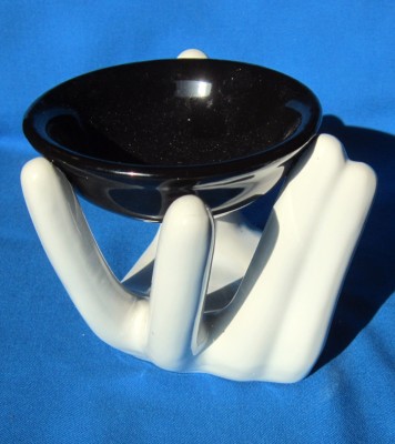 Duftlampe Handform weiß