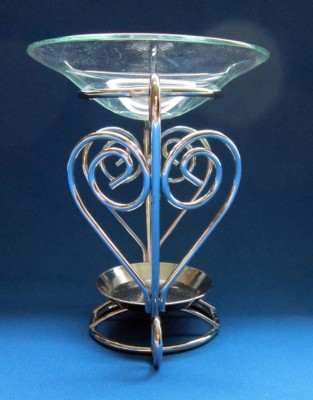 Duftlampe Herz Metall
