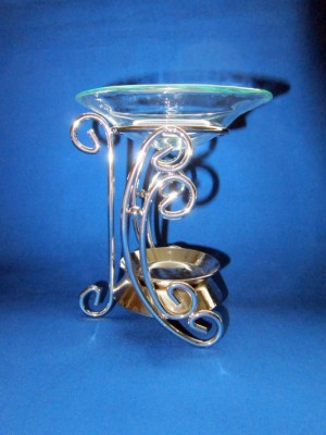 Duftlampe Halbmond Metall