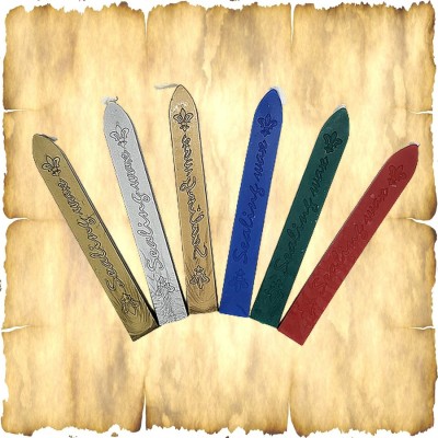 Sealing wax with wick assorted colours