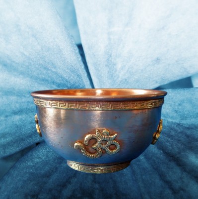 Incense burner copper bowl OM small