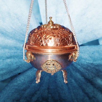 Swinging Censer with Chain from Copper