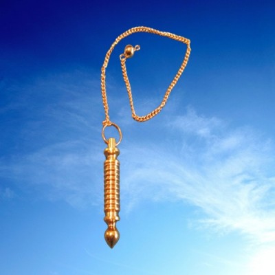 Isis pendulum small, gold-plated