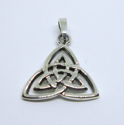 Silber-Anhänger Doppel Triquetra, klein