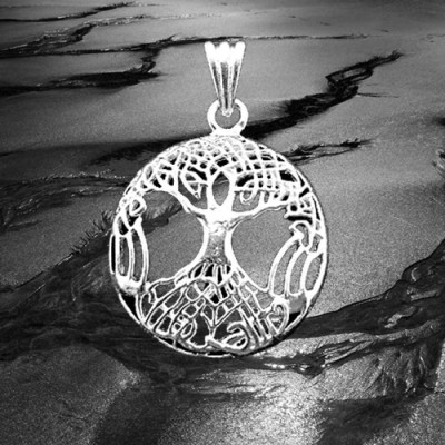 Pendant Tree of Life silver plated