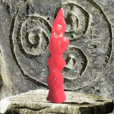Figura candela per scopi magici - amantes rosso