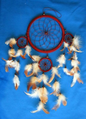 Dreamcatcher klein vierfach Braun