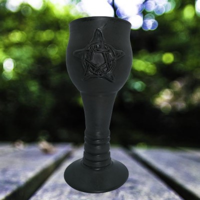 Ceramic chalice with pentagram