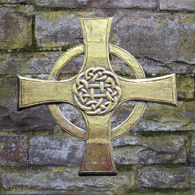 Keltisches Kreuz, geschnitzt, groß