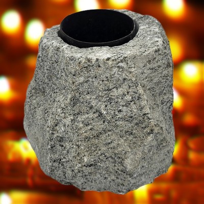 Portacandele in pietra di granito