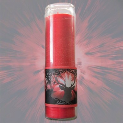 Magic of Brighid Glass Candle God
