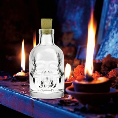 Elixir bottle skull with cork 200 ml