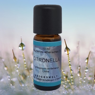 Olio essenziale Citronella (Cymbopogon winterianus), flacone con 10 ml