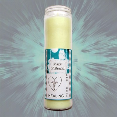 Magic of Brighid Glass Candle Emotional Healing