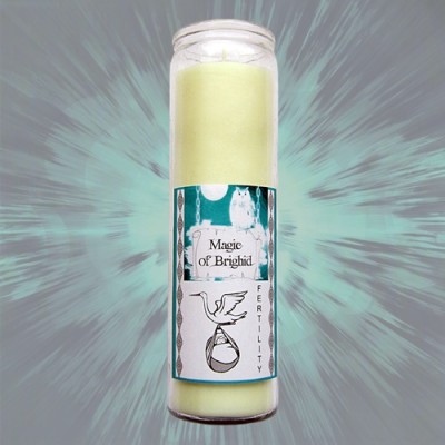 Magic of Brighid Glass Candle Fertility