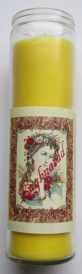 Lughnasad Jahreskreis Kerze im Glas