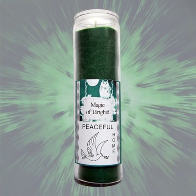 Magic of Brighid Glass Candle Peaceful Home