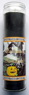 Halloween Samhain Jahreskreis Kerze im Glas