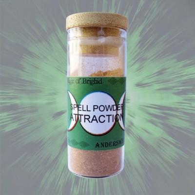 Magic of Brighid Spell Powder Attraction Botella de bruja con corcho 10g