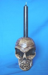 Scull candle holder