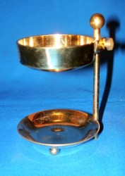 Incense Burner with Sieve Brass Small with Pentagram
