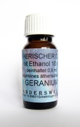 Fragranza etereo (Ätherischer Duft) etanolo con geranio