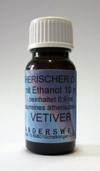 Ethereal fragrance vetiver with ethanol