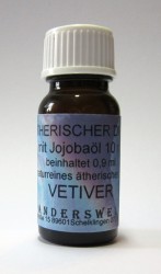 Parfum éthéré de vétiver avec huile de jojoba