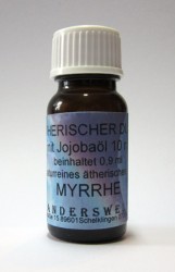 Parfum éthéré myrrhe avec huile de jojoba