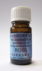 Ethereal fragrance (Ätherischer Duft) jojoba oil with rose absolue