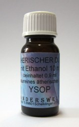 Ethereal fragrance (Ätherischer Duft) ethanol with hyssop