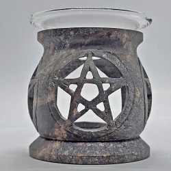 Lampe senteur, lampe aromatique Pentagram, ronde