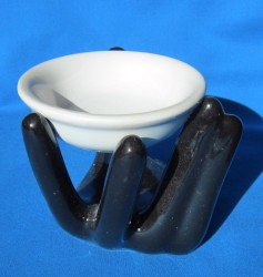 Fragrance lamp Hand-shaped black