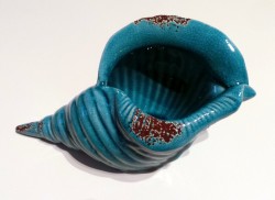 Keramik-Muschel blau Yemaya