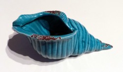 Keramik-Muschel blau Yemaya